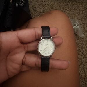 Timex Classic Silver Dial with Black Strap